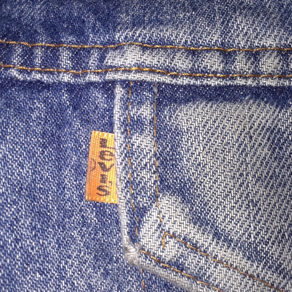 Vintage Levi's Orange Tab Sherpa Lined Denim Jacket - Picture 3 of 9